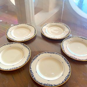 Set of 5 Lenox bread and butter plate